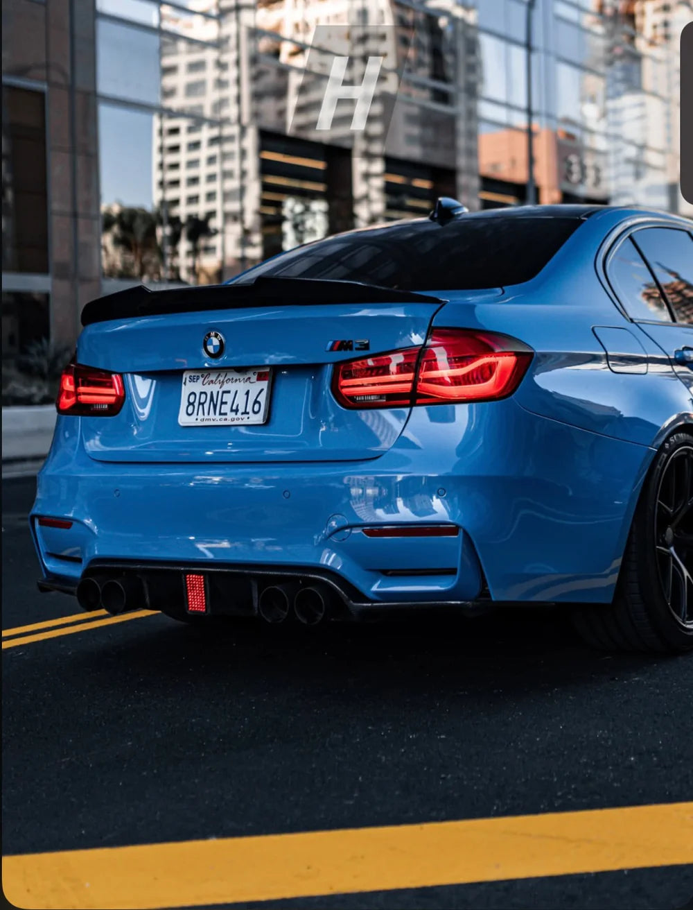 F8X M3 M4 Carbon Fiber Led K Style Diffuser