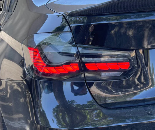 F80/F30 GTS STYLE TAILLIGHTS SMOKED BLACKLINE