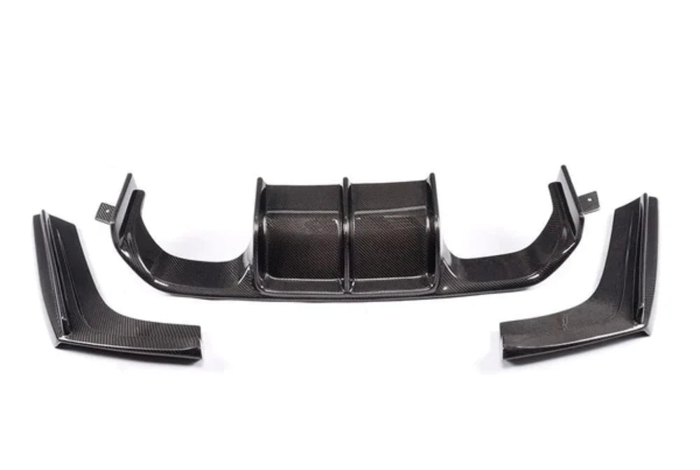 F8X M3/M4 Carbon Fiber V Style 3PC Rear Diffuser- F80/F82/F83